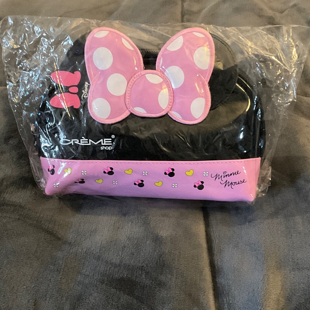 Disney Minnie Mouse Pink and Black Bow Bag